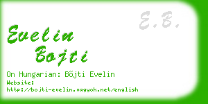 evelin bojti business card